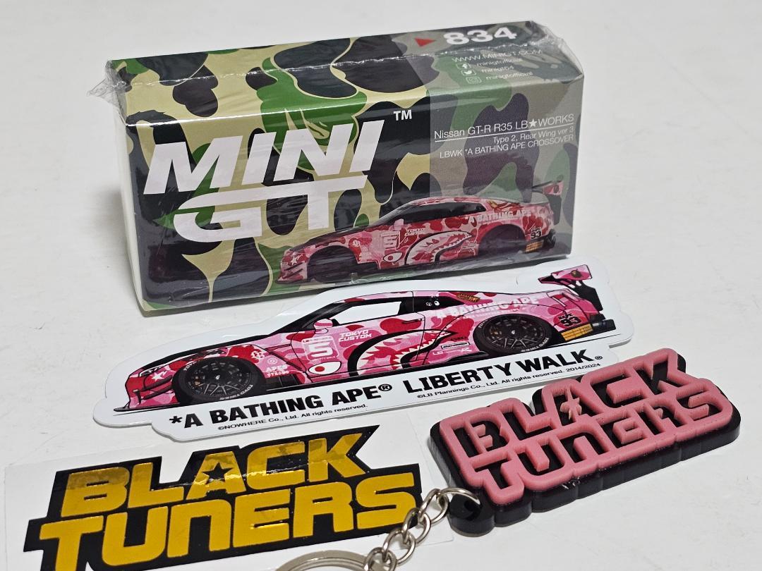 限定 LBWK Mini GT BAPE 日産 R35 + おまけ