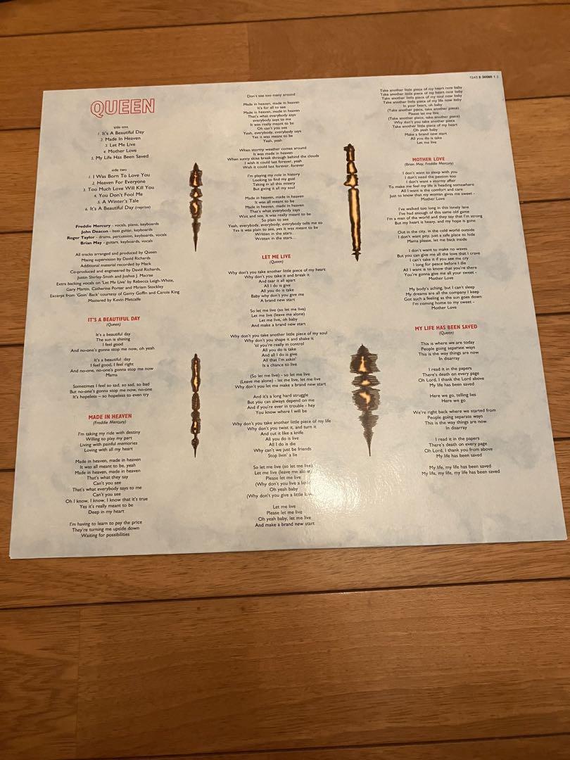 QUEEN / MADE IN HEAVEN UK盤クリームカラーレコードLP