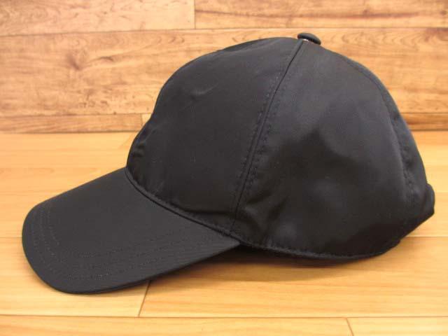 美品 プラダ PRADA ナイロン ベースボールキャップ L