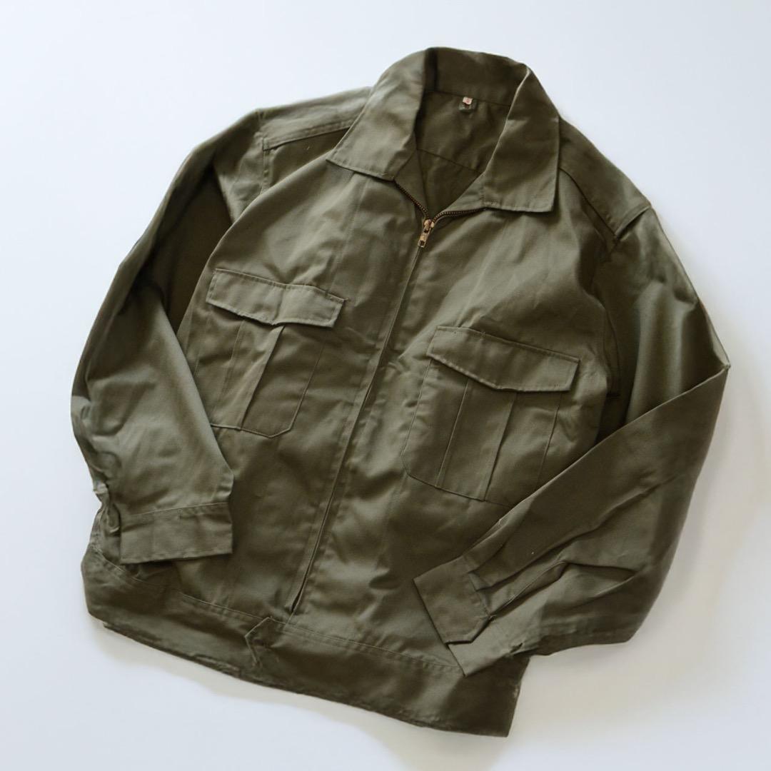 1970年代 日通商事 ODカラー ワークジャケット 制服 ジャパンヴィンテージ