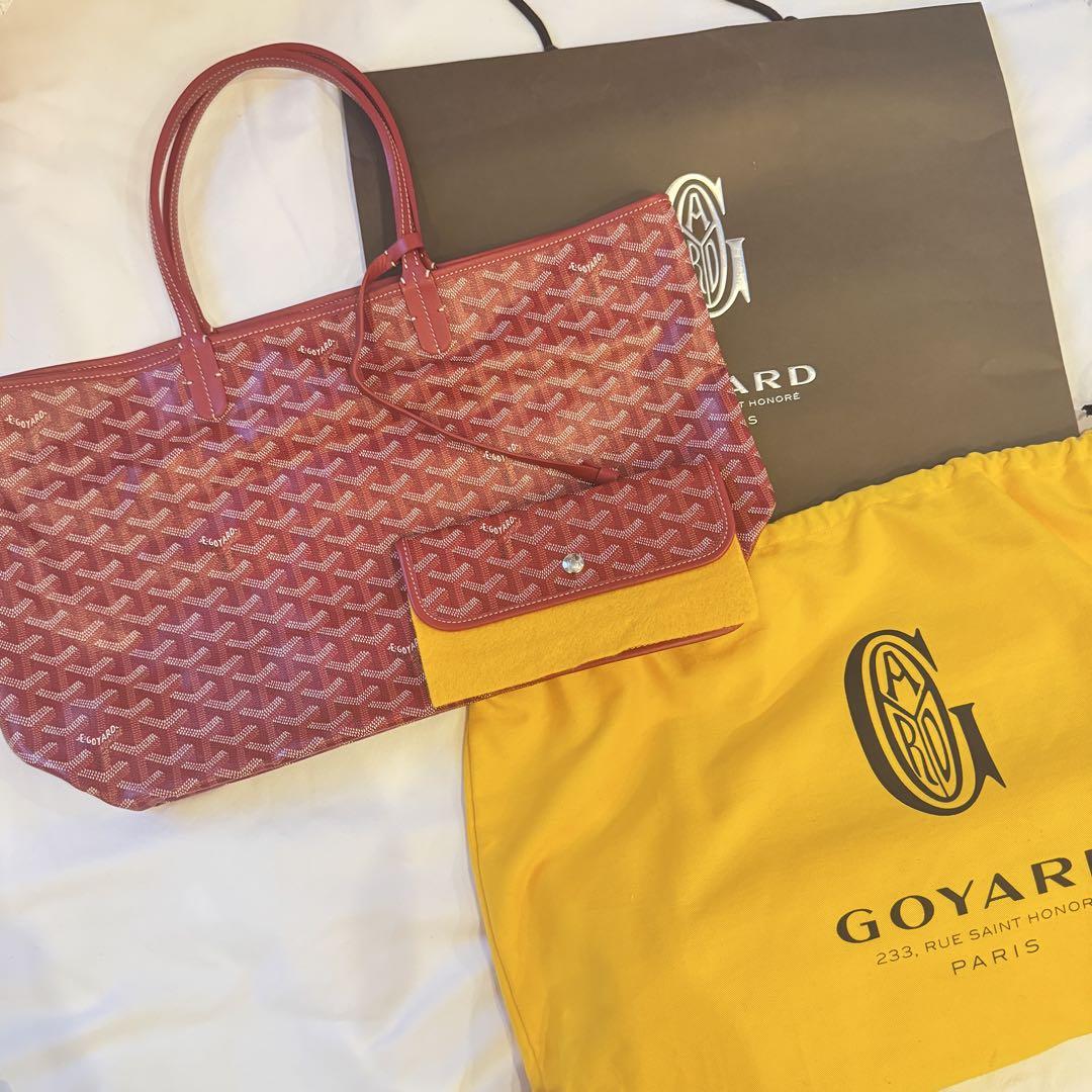 GOYARD/ゴヤール】 サンルイPM ヘリンボーン柄 トートバッグ PVC