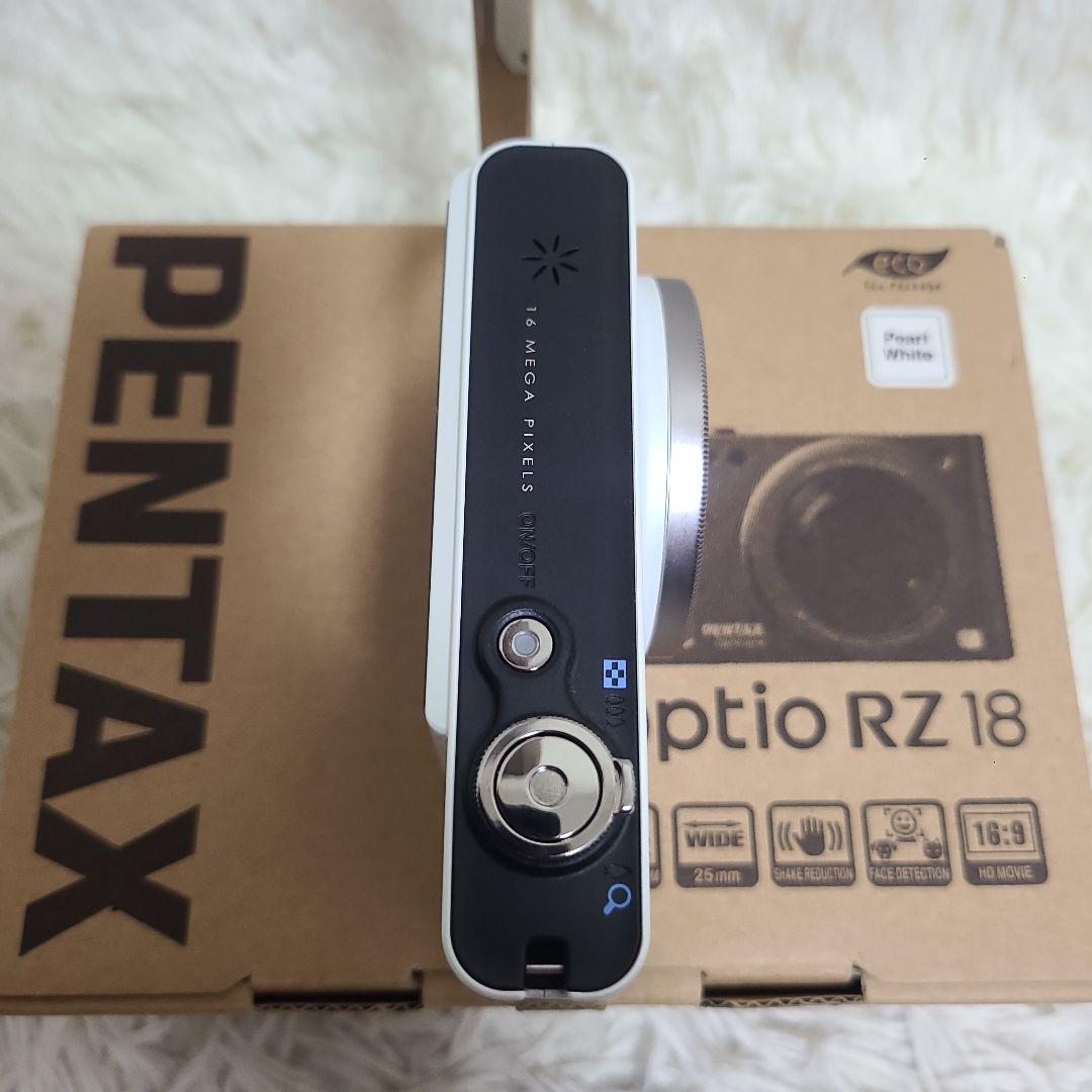 ★極上品★ ペンタックス Optio RZ18 ホワイト コンデジ ★付属品多数