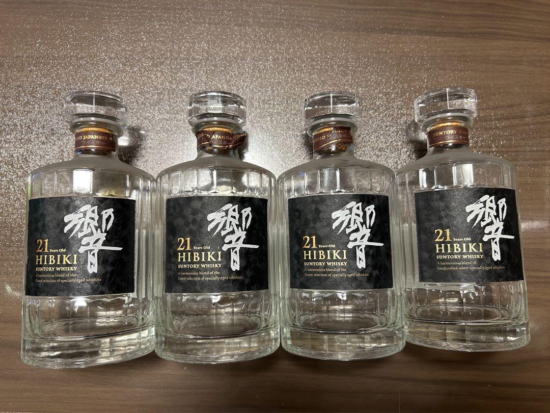 響 21年 ウイスキー 4本セット　空瓶
