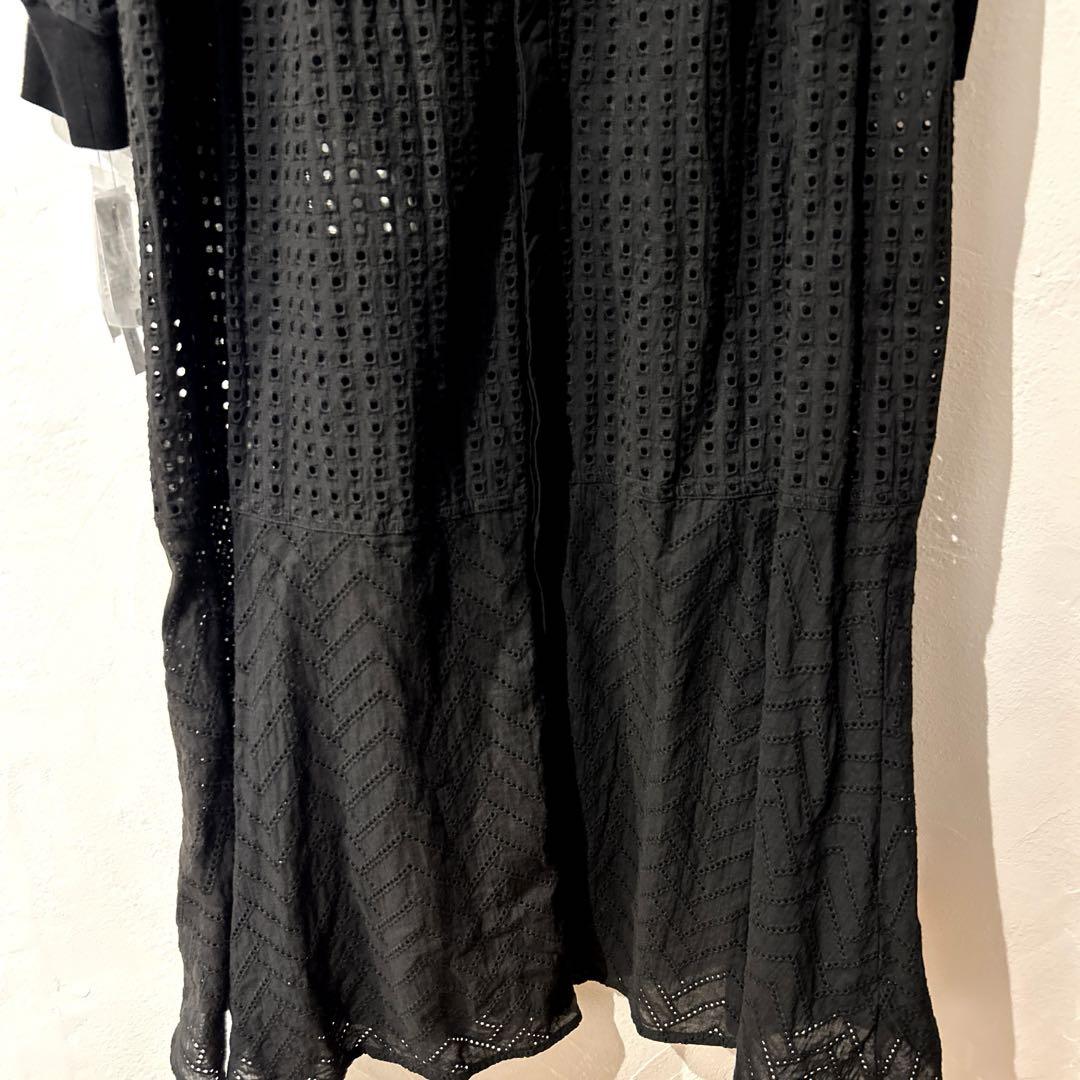 新品タグ付き！Dou Douレース2WAYワンピース　ブラック　2024SS