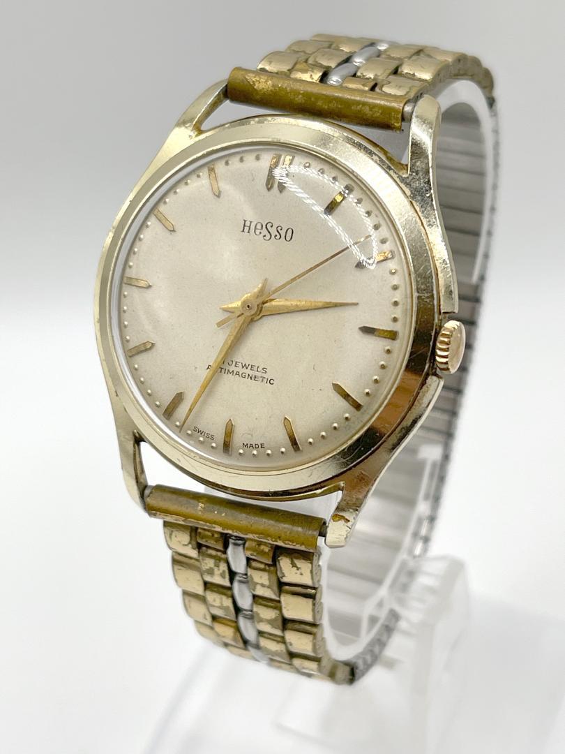HESSO ヘッソメンズ腕時計 21石 スイス製 5135RG