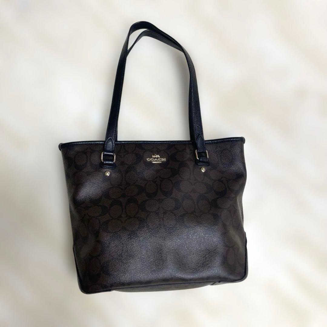COACH コーチ トートバッグ レザー ブラウン