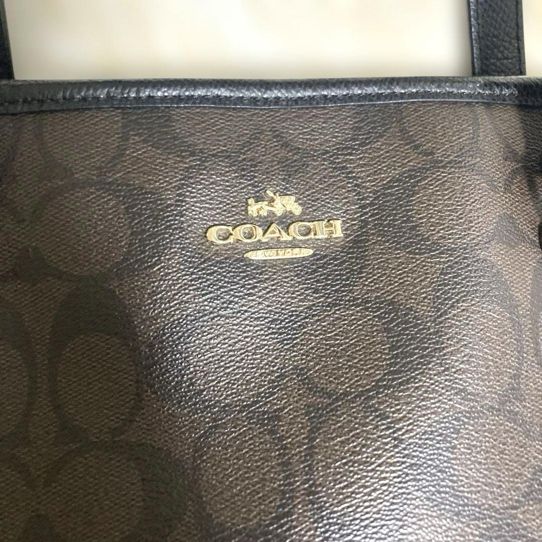 COACH コーチ トートバッグ レザー ブラウン