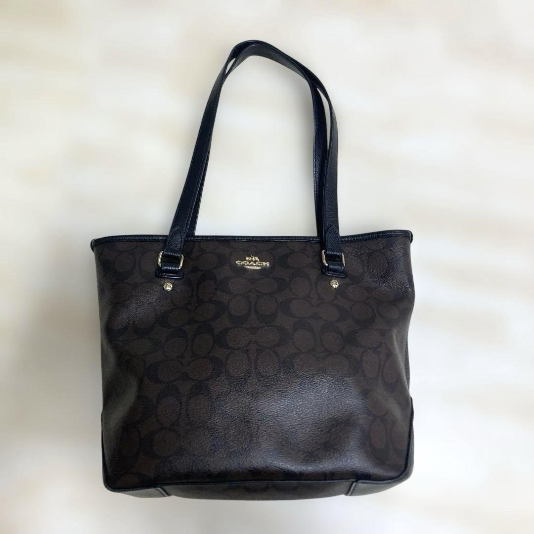COACH コーチ トートバッグ レザー ブラウン