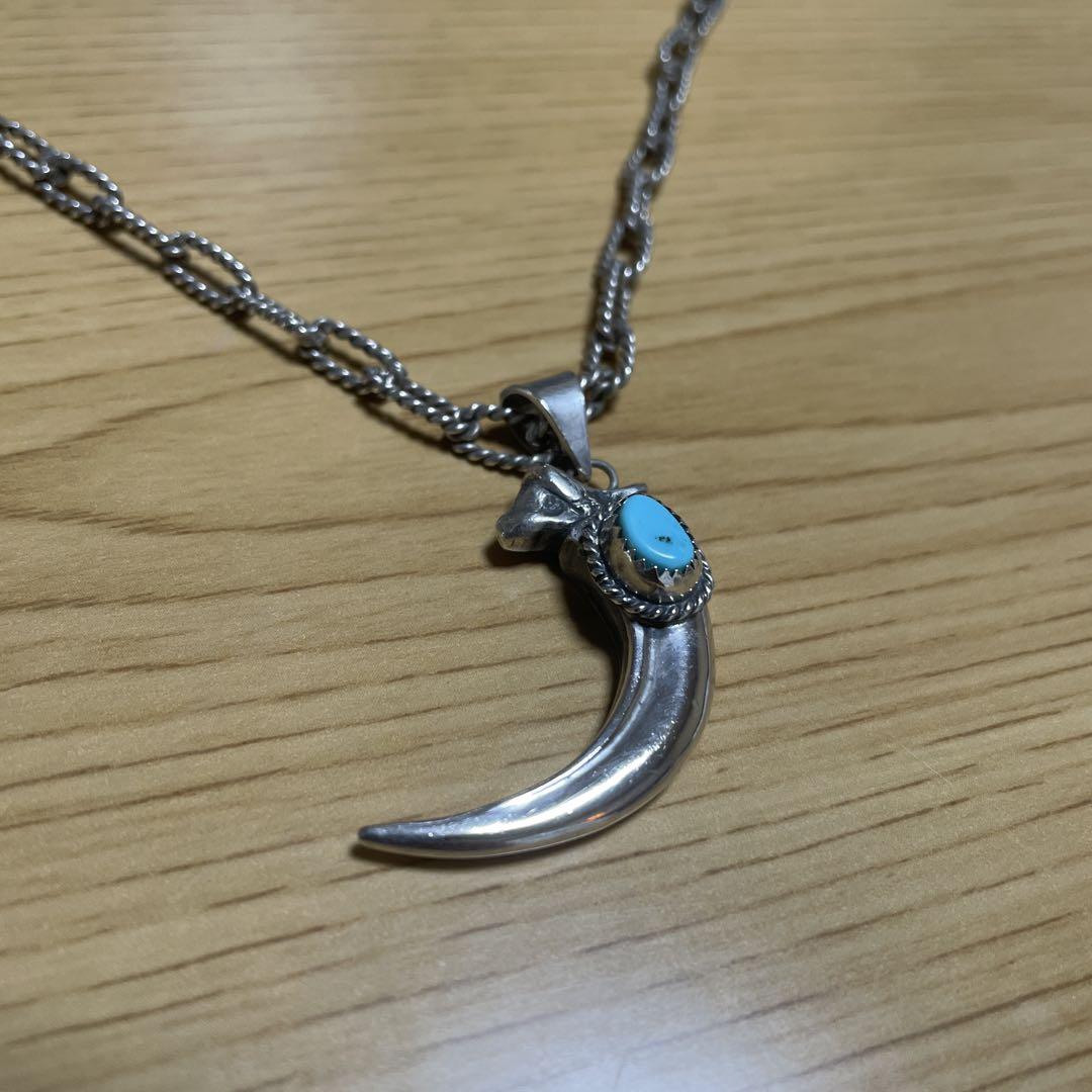 00’s THE FLAT HEAD イーグルクロウ ペンダント＋チェーン 美品