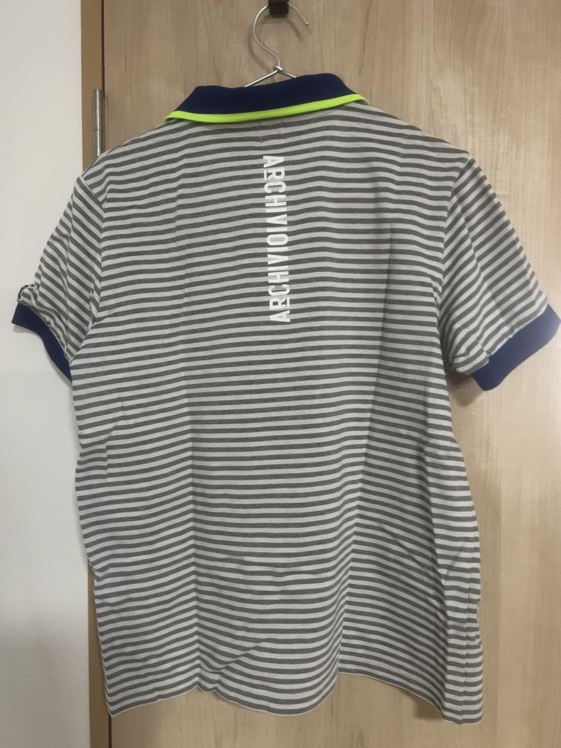 ARCHIVIO ストライプ ポロシャツ L