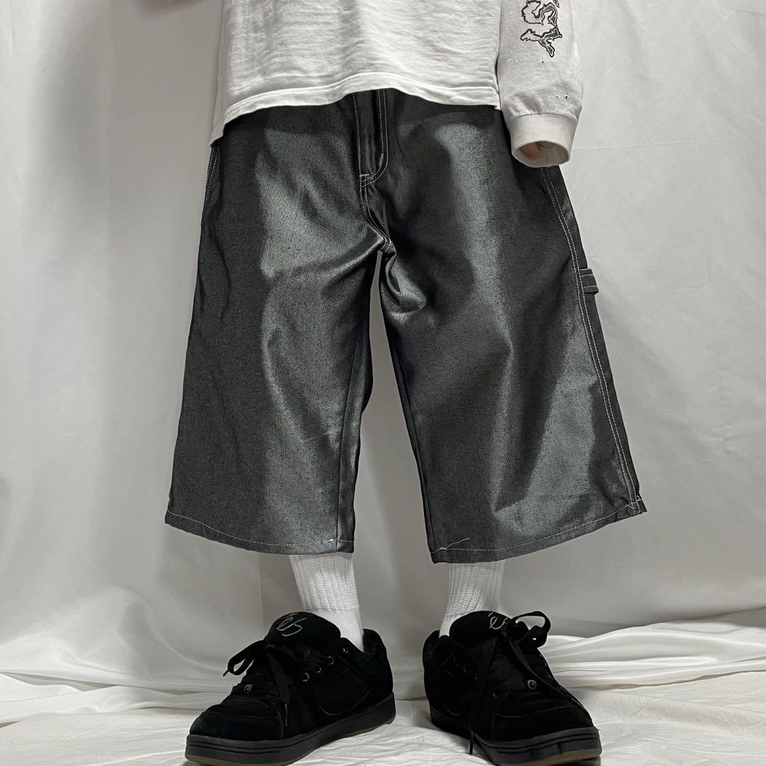 00s初期 Y2K Joker Brand ペインターシャイニーデニムパンツ PIKO 00s デニム バギー ペインターショーツ - メルカリ