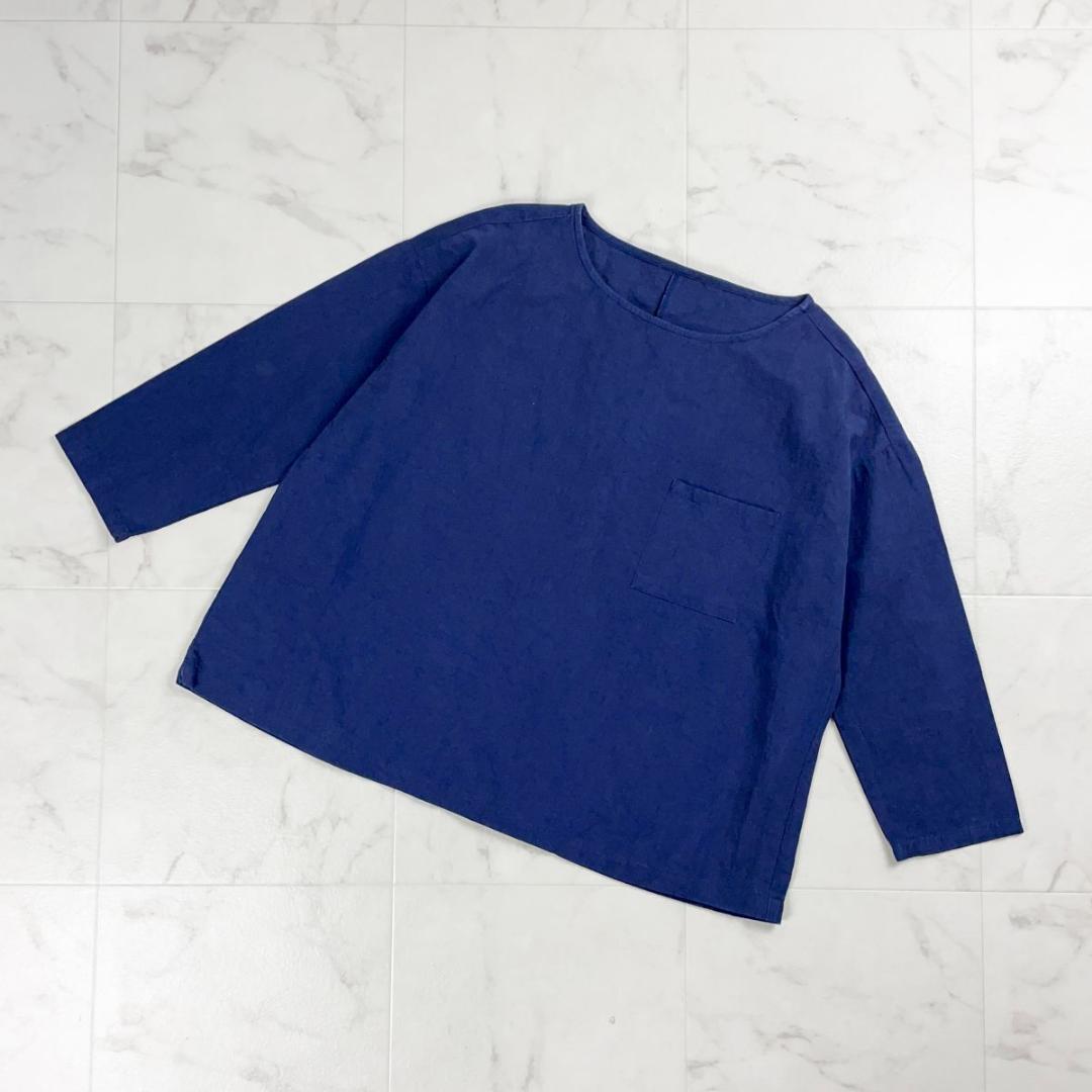 nest Robe ウェザービックブラウス ネイビー サイズF*ED718