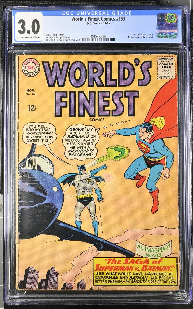 アメコミリーフ World's Finest #153 1965年 CGC3.0