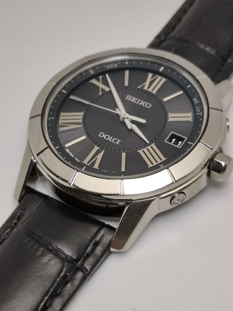 新品ベルト 高級モデル セイコー ドルチェ 電波ソーラー 軽量チタン 7B24 新品ベルト 高級モデル セイコー ドルチェ 電波ソーラー 軽量チタン 7B24