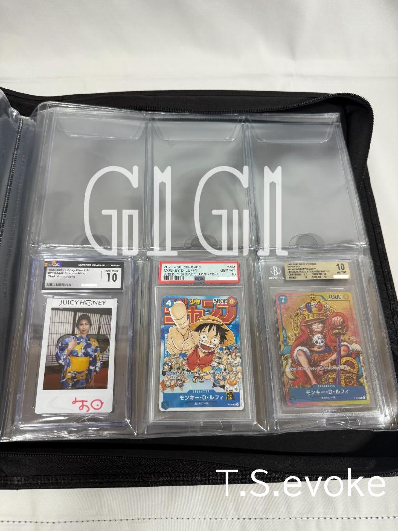 「G1G1」PSA/BGS/CGC鑑定カード 収納ファイルブラック 60枚入り