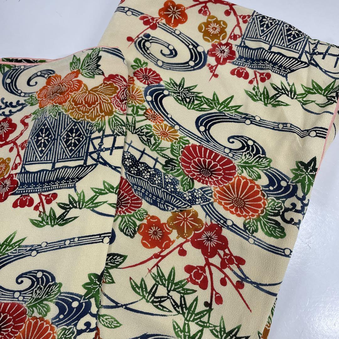 7297☆送料込み❣️紅型柄 着物 5枚 まとめ売り❣️
