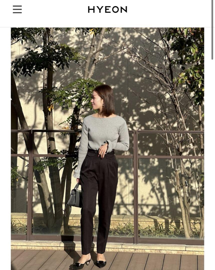 ヘヨン HYEON carrot pants black XSサイズ ヘヨン HYEON carrot pants black XSサイズ