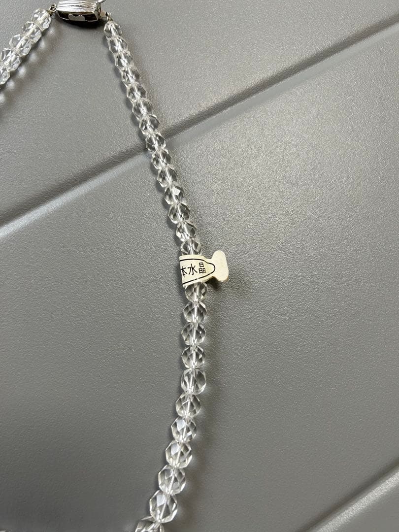 レディース　水晶ネックレス　タグ付きっぱなし