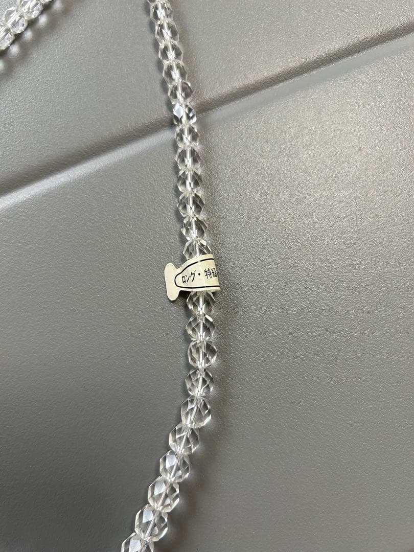 レディース　水晶ネックレス　タグ付きっぱなし