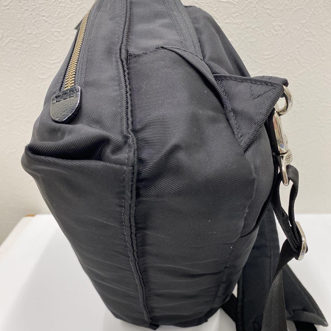 ○8800 良品 Kanana project リュック 2way ユリ4 黒