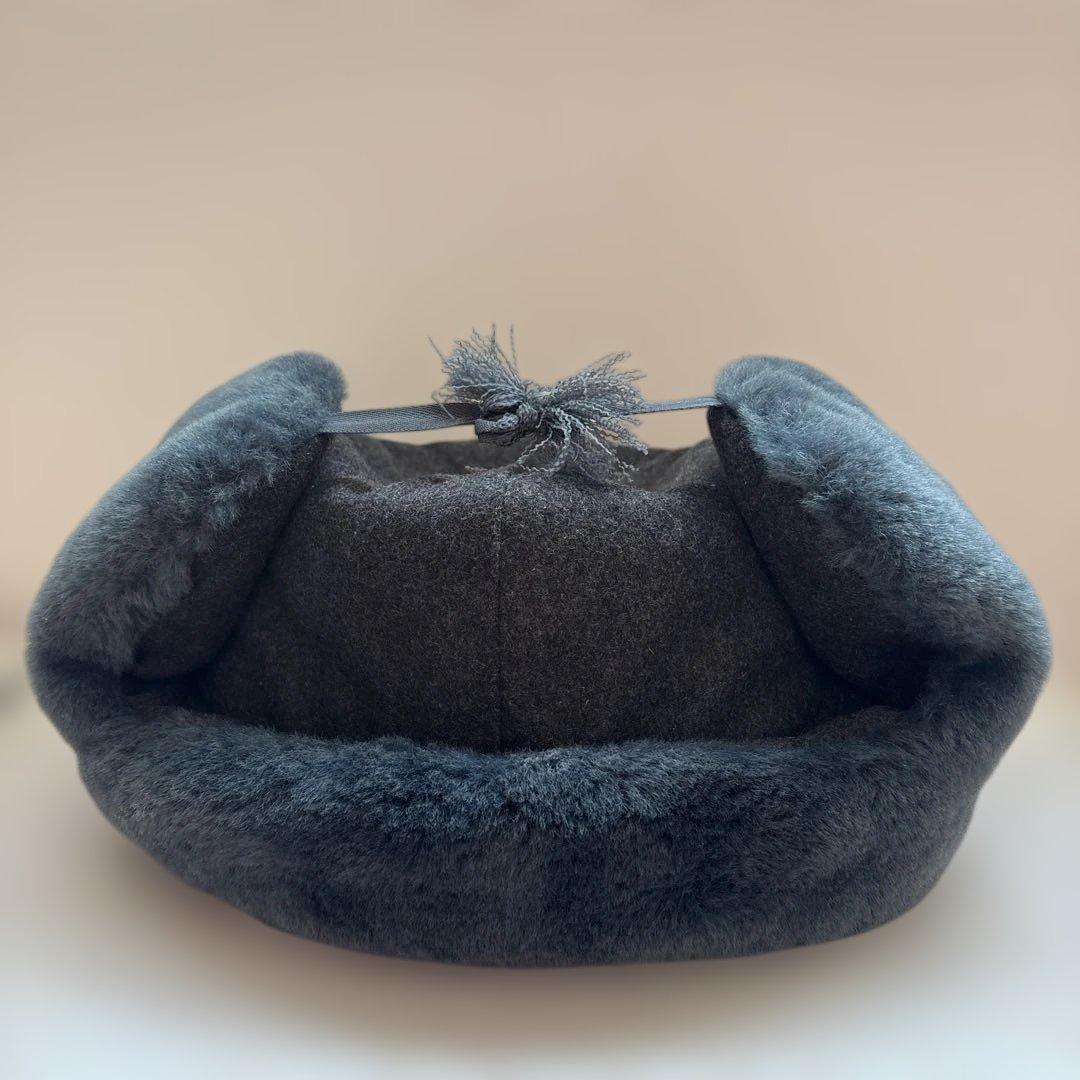 ロシア軍 ソ連軍 実物 ウシャンカ 帽子 帽章付き 60cm ロシア軍 ソ連軍 実物 ウシャンカ 帽子 帽章付き 60cm