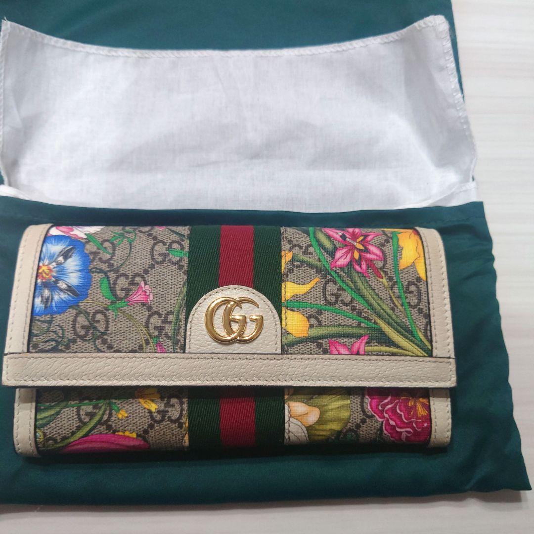 GUCCI 花柄 長財布