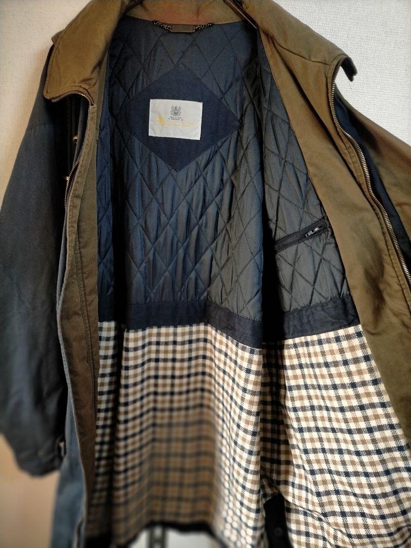 けありです 90s ファイヤーマンコート カバーオール GtBlT-m94542206547 vintage Aquascutum ワーク