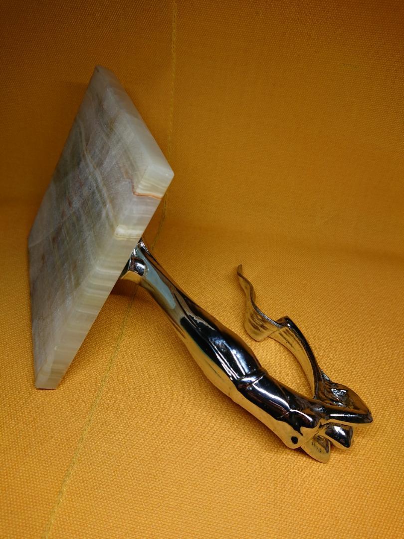 女神　アート　金属　ビンテージ　置物　インテリア　工芸品　美術品　A2958