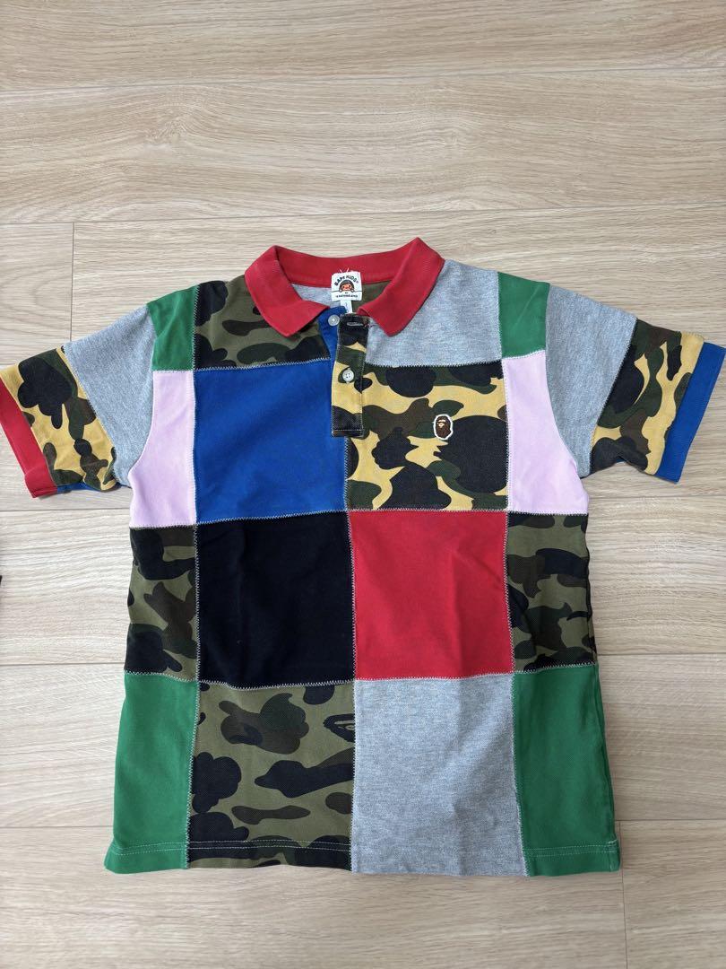BAPEパッチワーク ポロシャツ 160サイズ