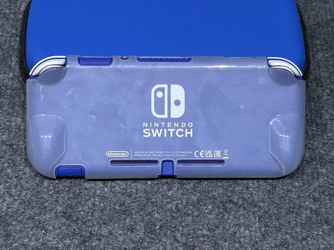 Nintendo Switch Lite 青色 保護ケース付き - メルカリ