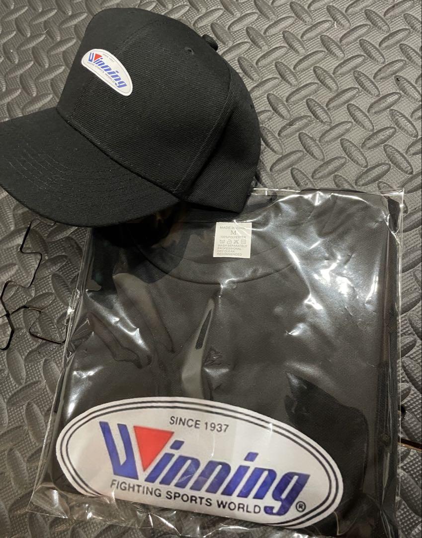 Winning ウイニング　ミニロゴタイプキャップ&Tシャツ サイズMセット