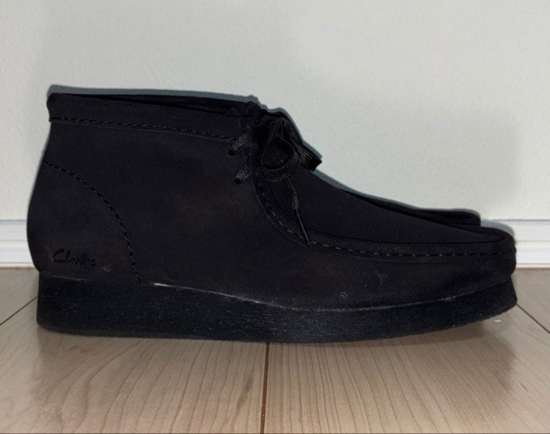 25cm 良品 Clarks Wallabee ワラビー スエード ブラック 黒 25cm 良品 Clarks Wallabee ワラビー スエード ブラック 黒