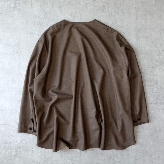 YM|Super100Woolプルオーバーシャツ