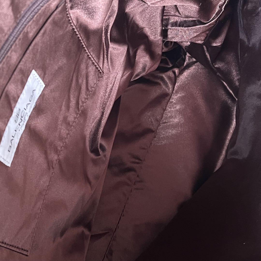 レア　BALENCIAGA ビンテージ　ハンドバッグ　ソフトレザー　デカロゴ