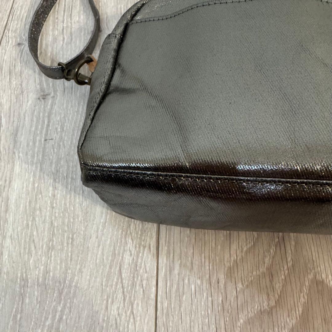 オレボレブラ ショルダーバッグ ミニボストン メタリックカラー 刺繍 スマイル オレボレブラ ショルダーバッグ ミニボストン メタリックカラー 刺繍 スマイル