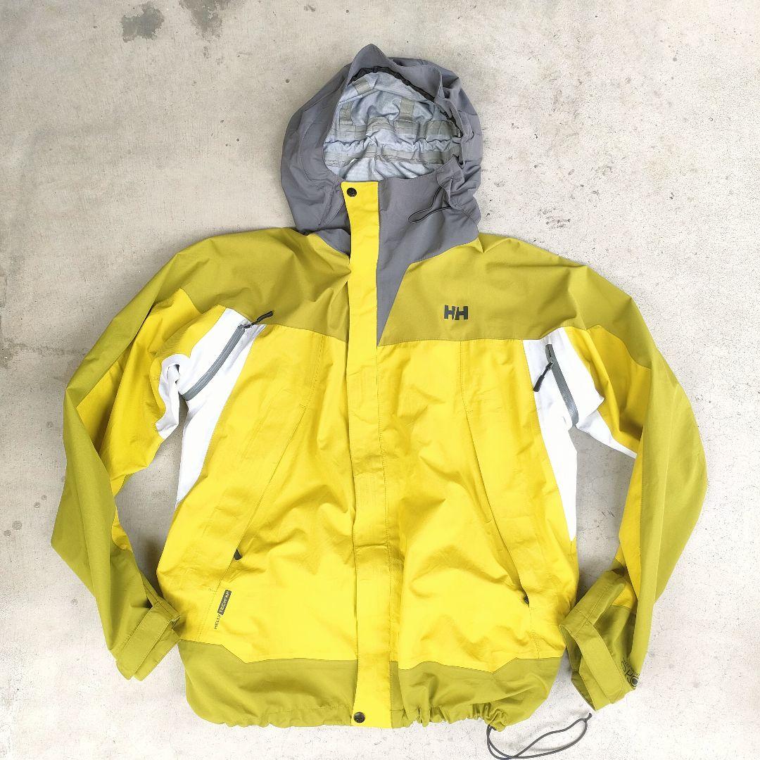 ヘリーハンセン マウンテンパーカー HELLY TEC XP イエローグレー
