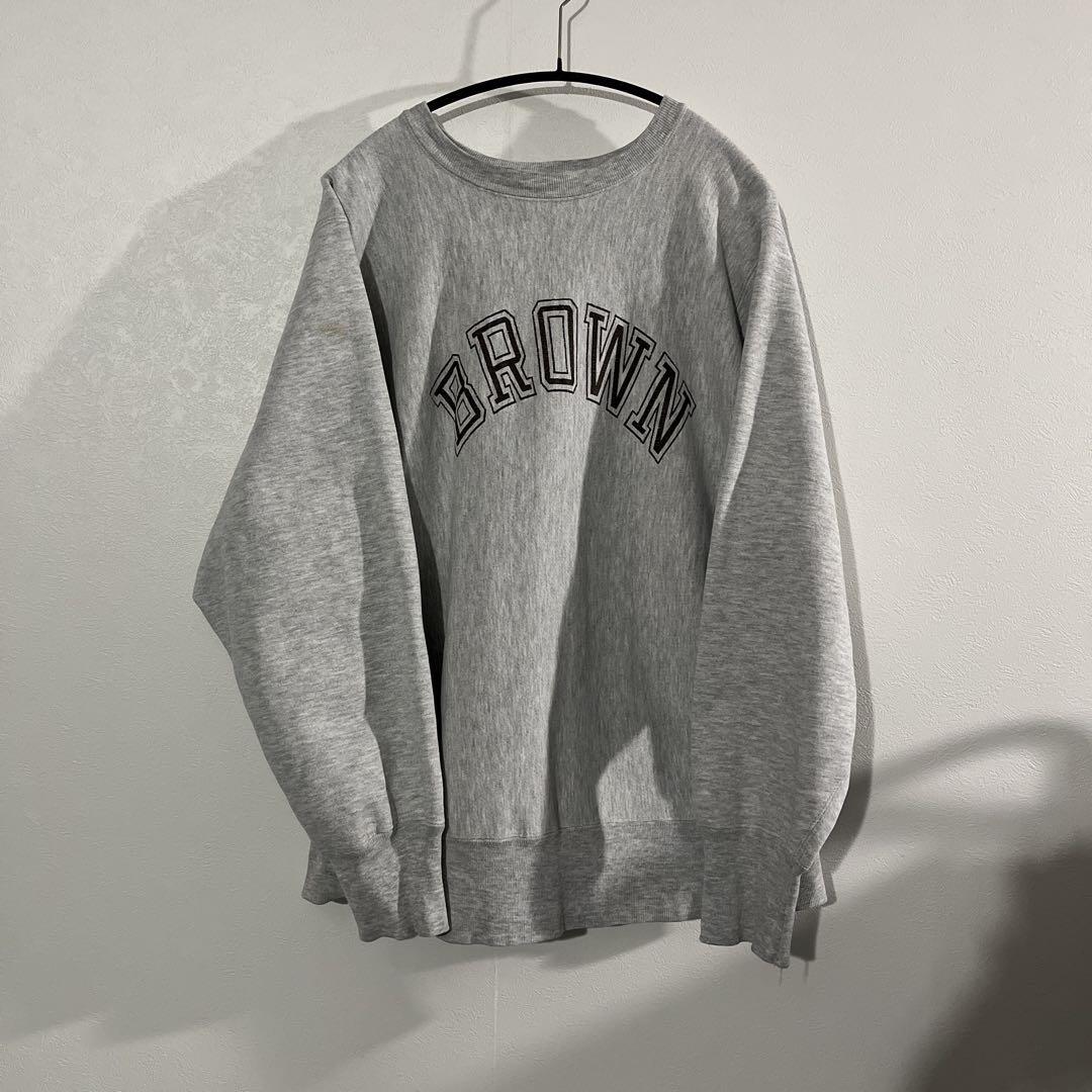 80s Champion L リバースウィーブ Brown USA製