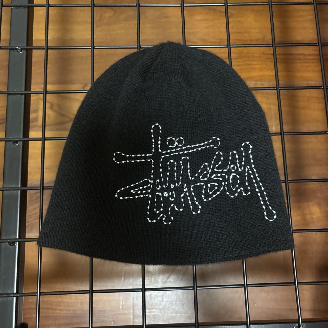 帽子 Stussy Stitch Basic Logo Skullcap BLACK