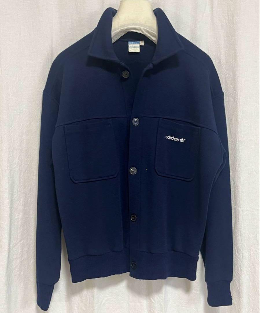 希少 70s 西ドイツ アディダス トラックジャケット L デサント