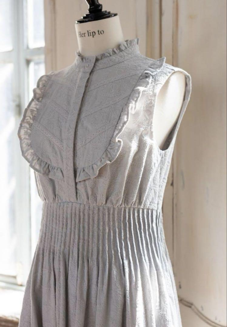 ワンピース herlipto PaisleyCottonLaceLongDress