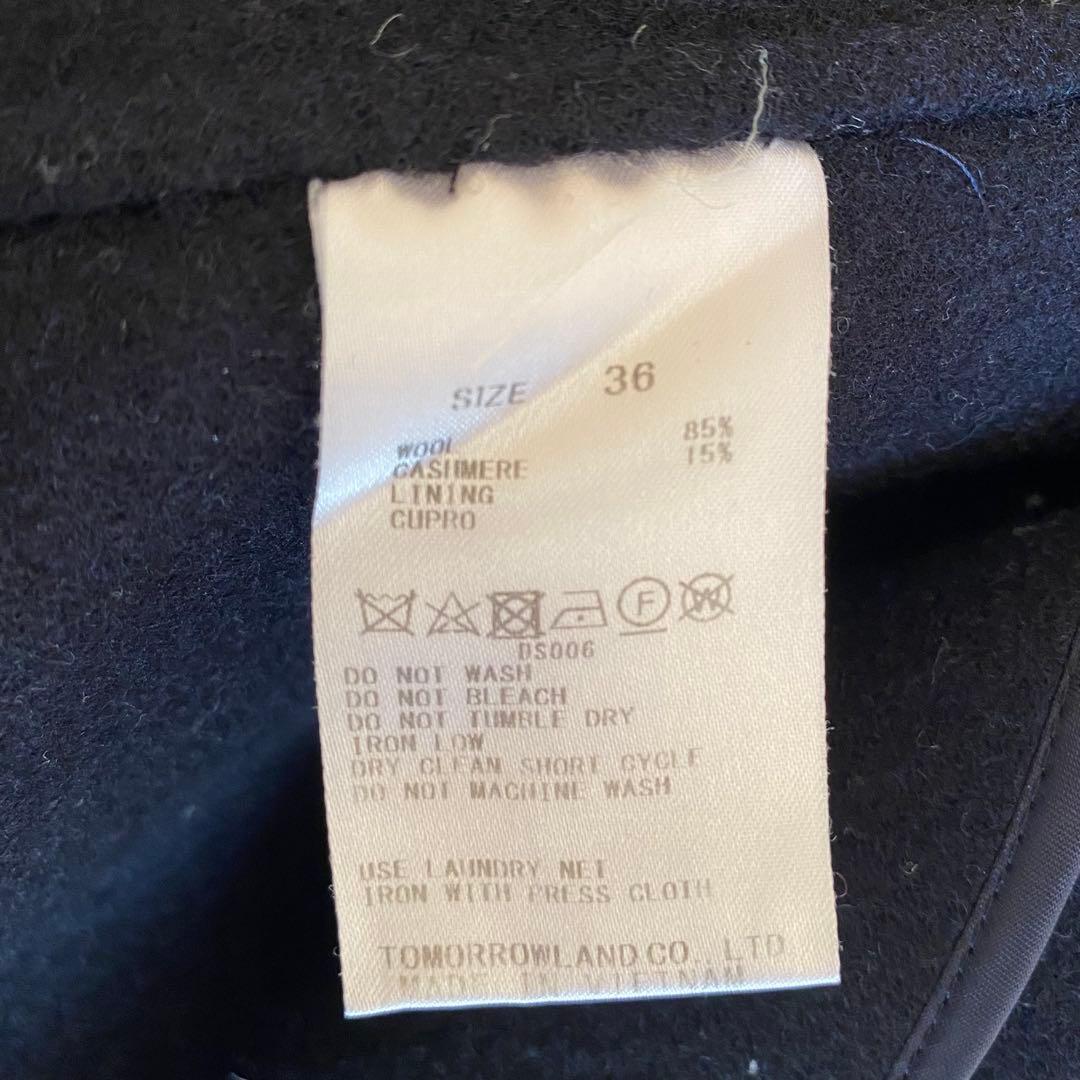 ギャルリーヴィー トゥモローランド チェスターコート ウール カシミヤ 黒 36 ギャルリーヴィー トゥモローランド チェスターコート ウール カシミヤ 黒 36