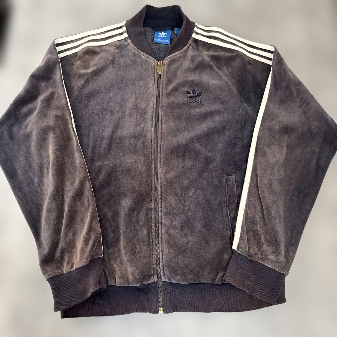 adidas - adidas ベロア ジャージ セットアップ XS 黒 金