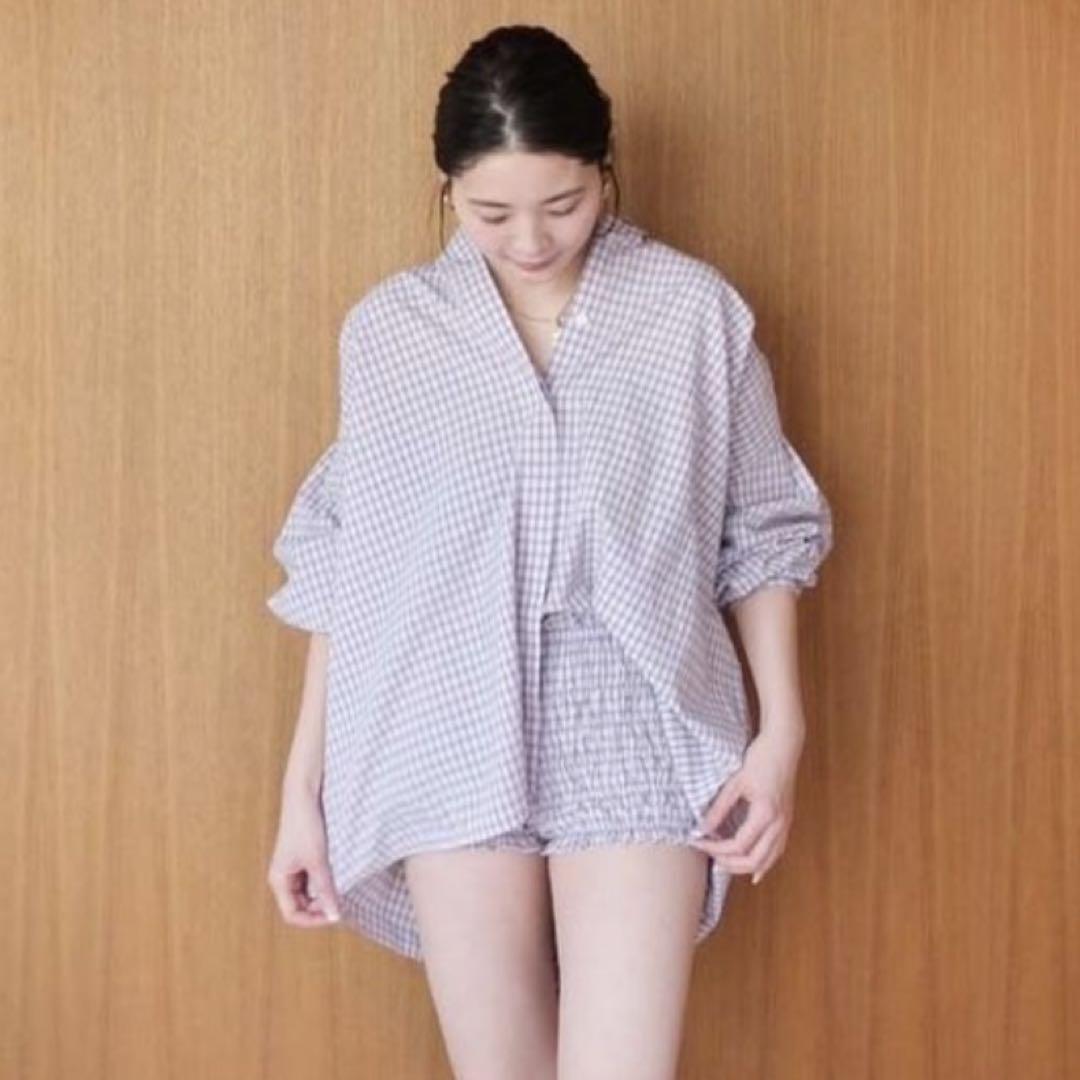 シールームリン　Cotton Washボタンダウンタックシャツ