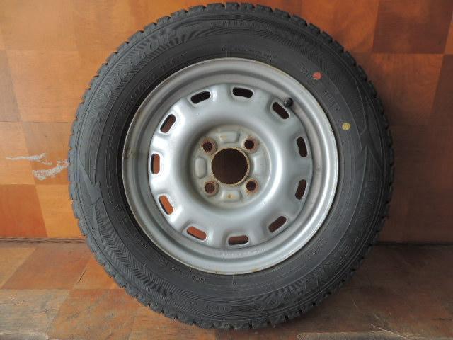 T272　145/80R13　ダンロップ　スタッドレス　1本　ホイール付き
