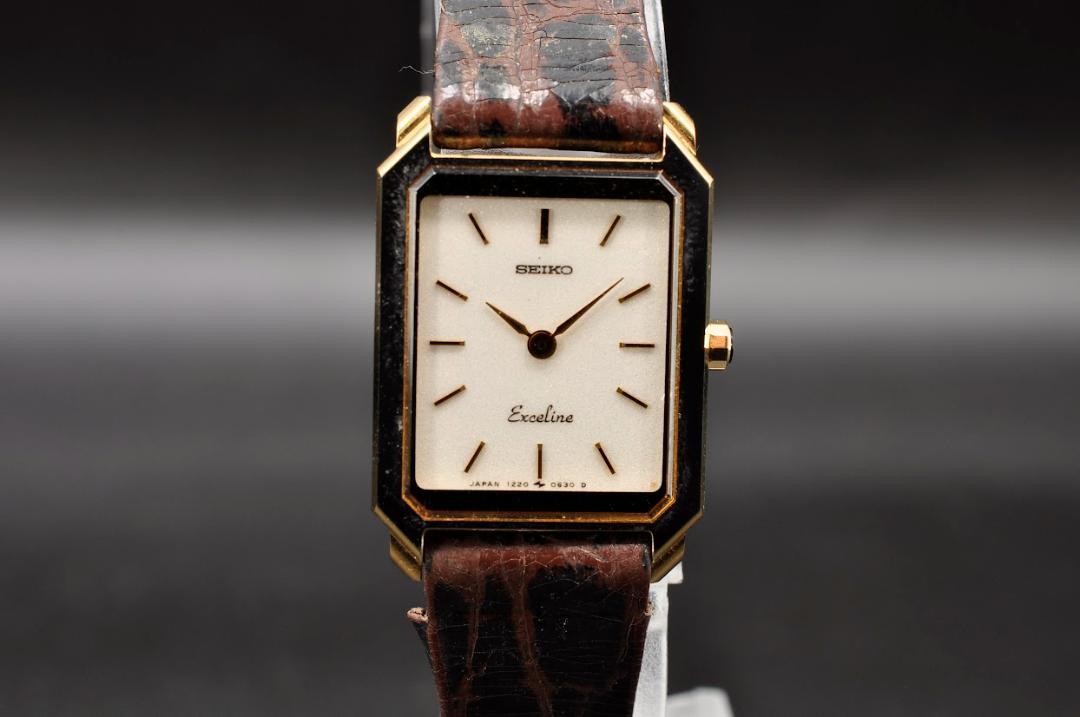 セイコー エクセリーヌ 1220-5390 クォーツ 腕時計 ベルト新品
