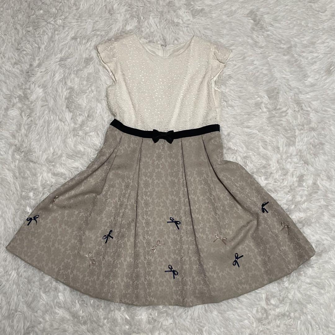 卒服　プティマイン　ボレロ　ジャケット　ワンピース　レース　ローズ　リボン　花柄
