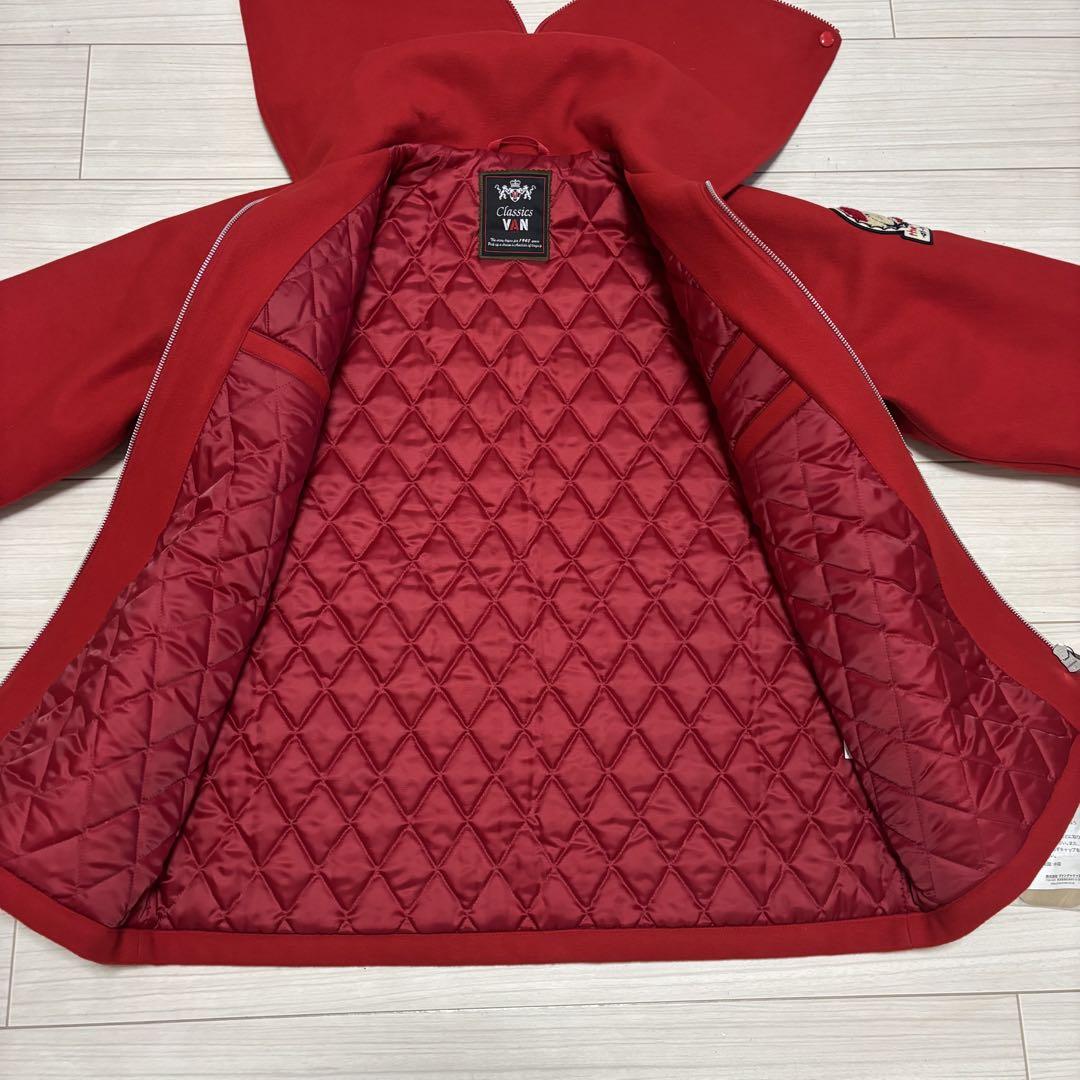 デッドストック 80s■VAN JACKET■中綿 スタジャン フード ワッペン