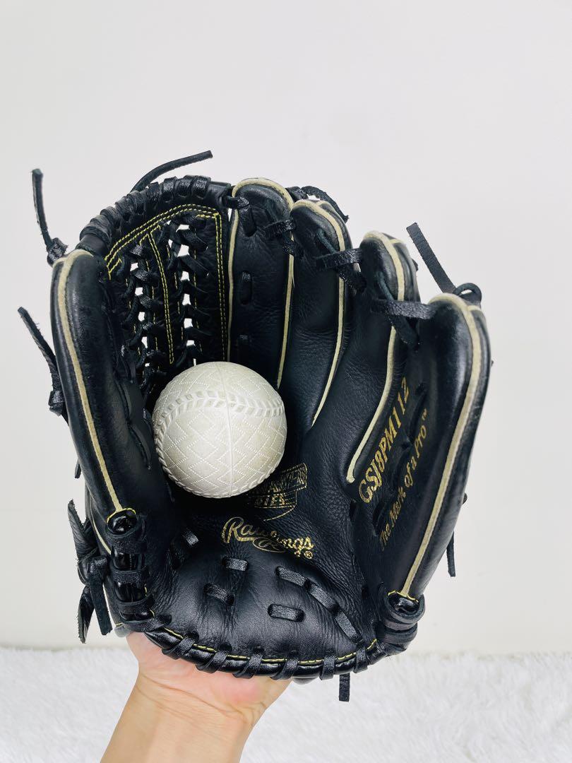 ローリングス　野球グローブ　軟式用　内野手　投手向き　黒