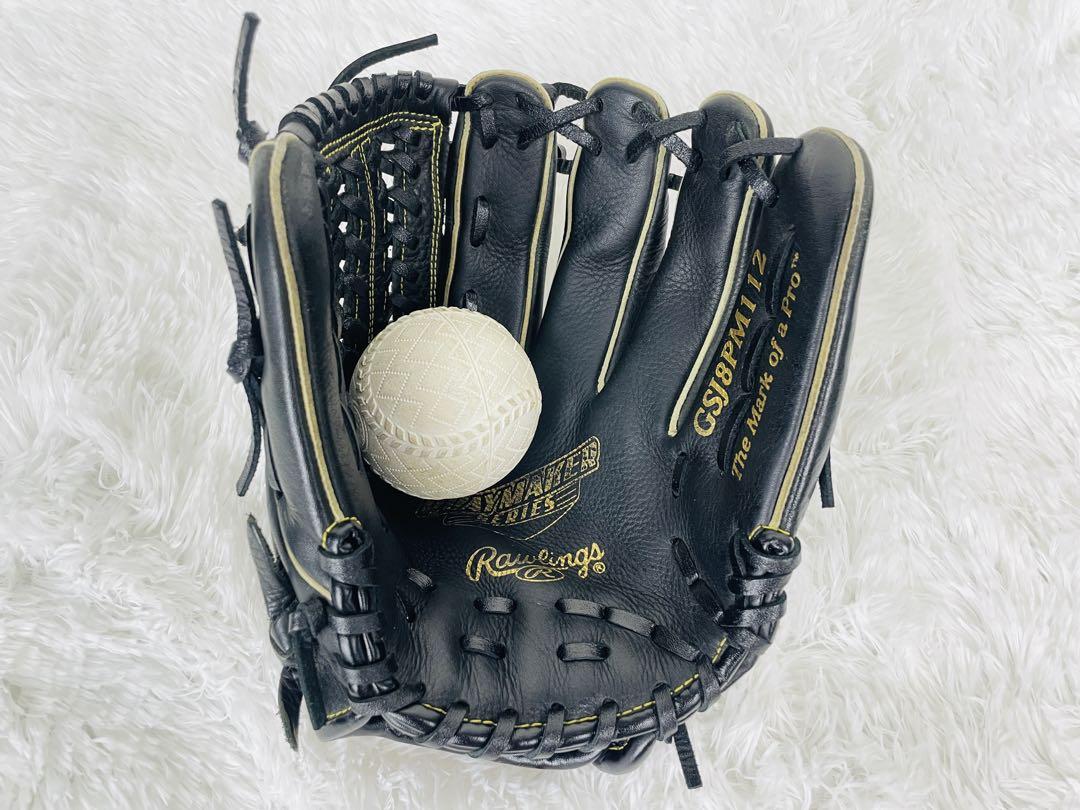 ローリングス　野球グローブ　軟式用　内野手　投手向き　黒