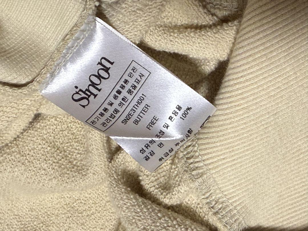 トップス SINOON Rose Frill Hoodie Zipup Buter